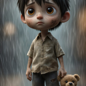 'Little Boy in the Rain'