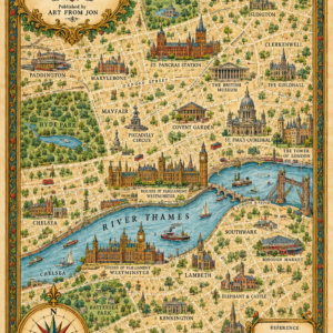 Antique Map of London