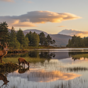Deer at Dawn 2.